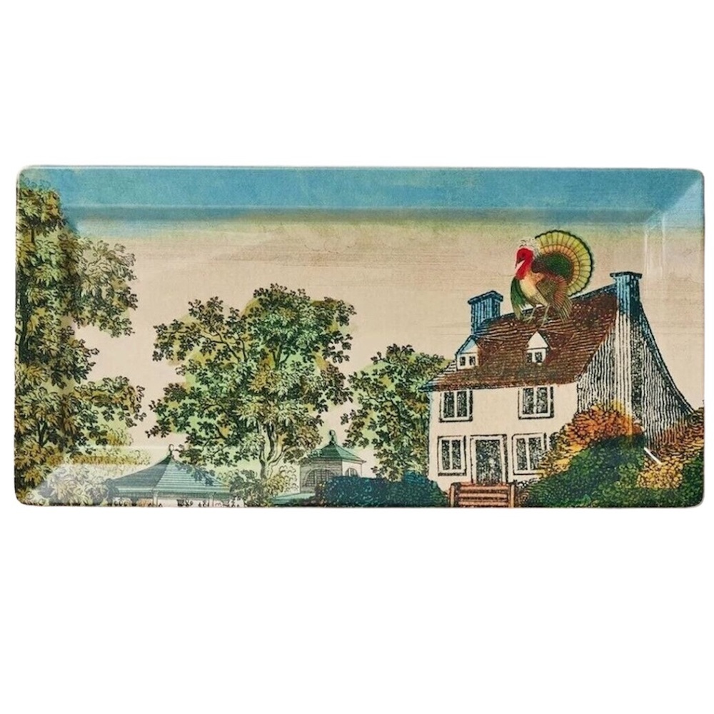 John Derian for Target Perched Turkey Fall Melamine Serving Tray